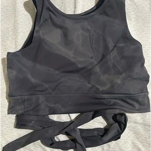 BUFFBUNNY wrap around tie sports bra. Good support